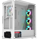 Chasis Gamer Iceberg Titan M16 Blanca X4 Argb Fans Blanco
