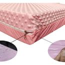 Cojín Colchoneta Cuna Corral De Bebés 90 X 60cm Plastificada Color Rosada Claro