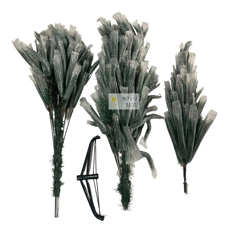 Arbol De Navidad Tipo Pino Punta Blanca Frondoso 180 Cm Verde Oscuro