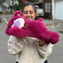 Peluche Oso Lotso Dormilón Acostado Grande 50cm Morado