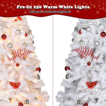 Vingli Arbol De Navidad Artificial Preiluminado De 6 Pies Co