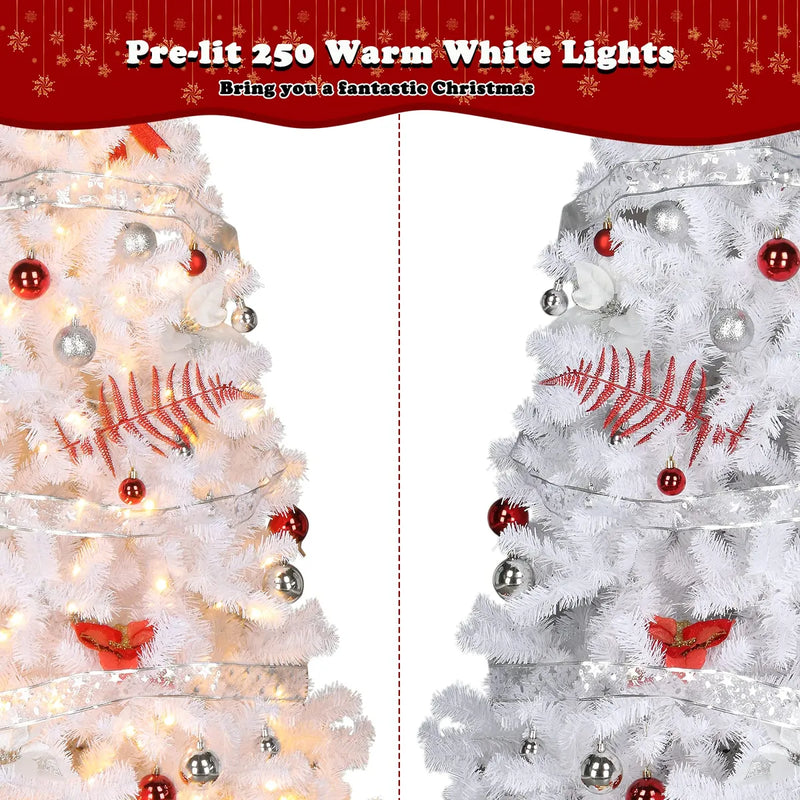Vingli Arbol De Navidad Artificial Preiluminado De 6 Pies Co