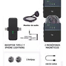 Microfono Sx31 De Solapa Inalambrico Para Celular Tipo C I Negro