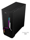 Chasis Gamer E-atx Jyr Jx124 Apolo Negro X5 Fan Argb
