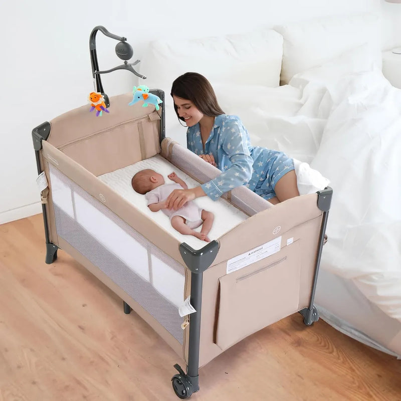 Cuna Joymor Ultra Funcional 3 En 1 Para Bebés