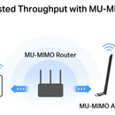 Adaptador Usb Wifi Mercusys Dual Band Ac1300 5.4 Y 2.4 Ma30h
