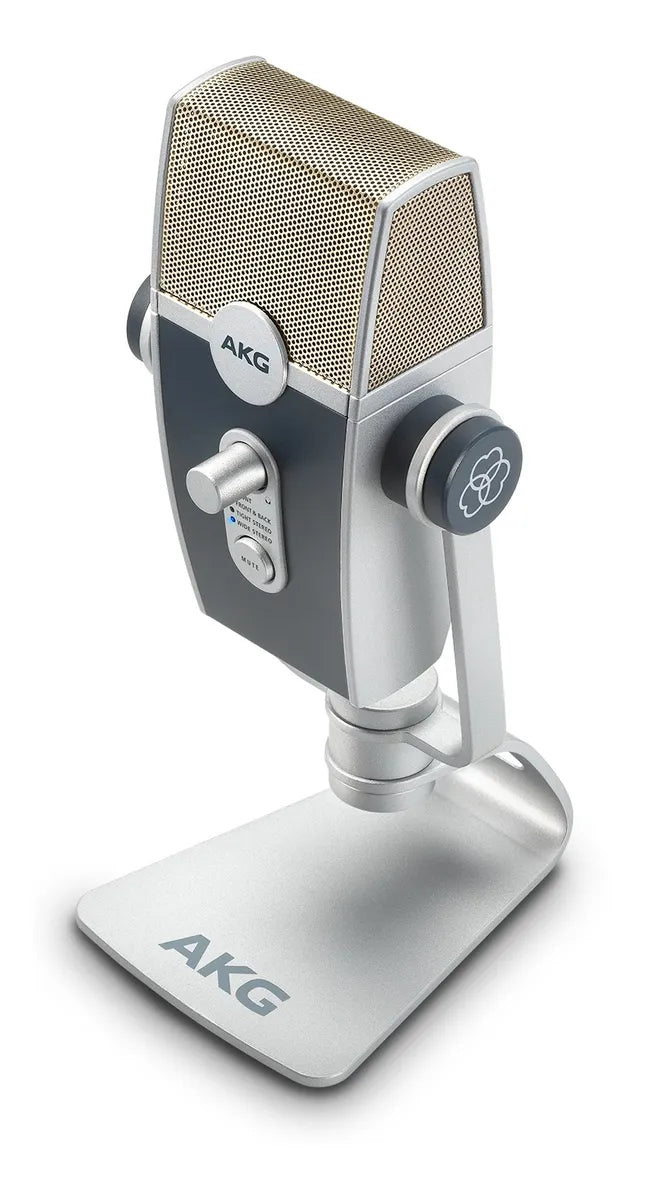 Micrófono AKG Lyra Condensador Estéreo color azul/plataS