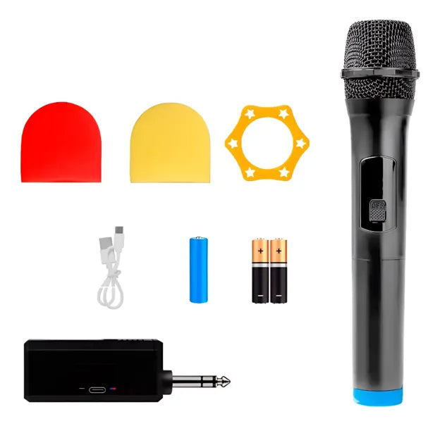 Micrófono Inalámbrico Profesional Pantalla Led Wg-11 Negro