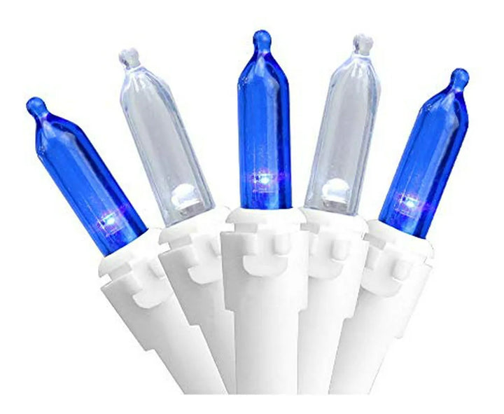 Luces Navideñas Led Azules Y Blancas, 50 Unidades.