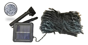 Extension Navideña Recarga Solarmente 100 Bombillos Led
