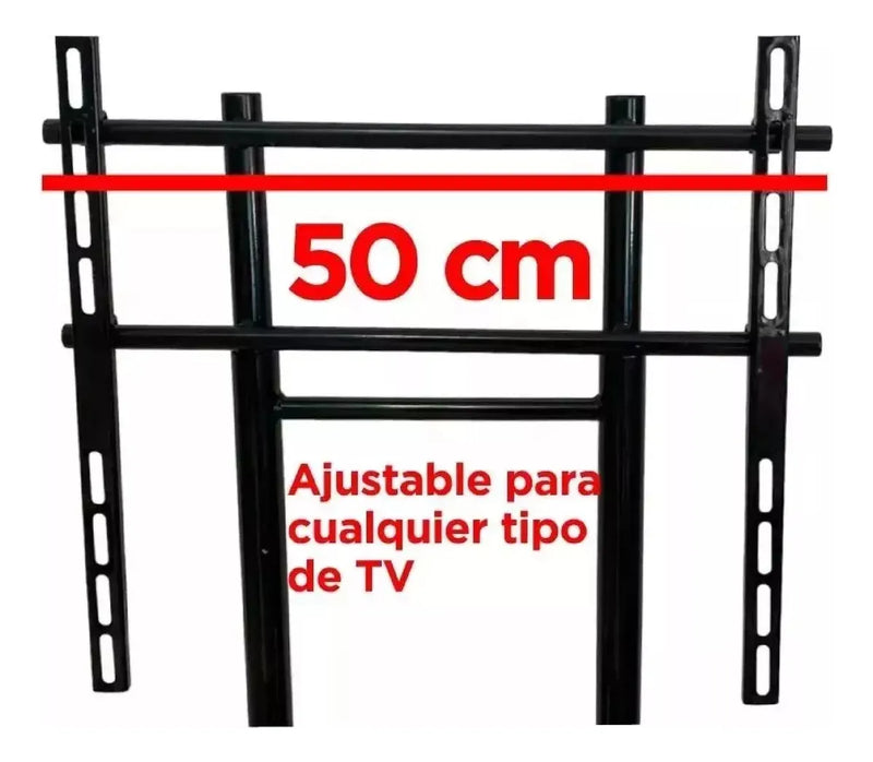 Soporte Pedestal Con Ruedas Para Tv 32 - 60 Precio Justo Negro
