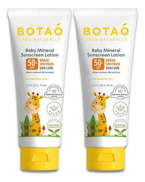 Paquete De 2 Lociones De Proteccion Solar Mineral Para Bebes