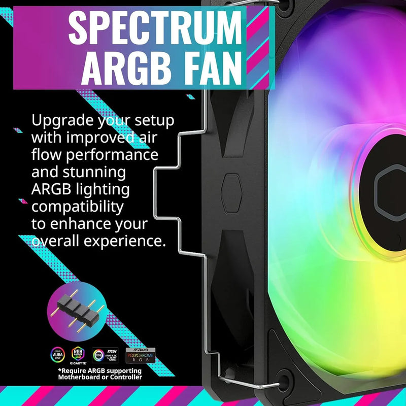 Disipador De Aire Cooler Master Hyper 212 Spectrum V3 Argb