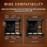 Pc Case Atx 6 Pwm Argb Ventiladores Preinstalados Funda