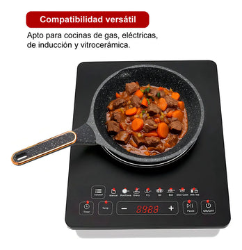 Set x 3 Sartenes Antiadherentes en Granito de Diferentes Tamaños, Cocina Saludable sin Aceite, Resistencia al Calor, Mango Ergonómico y Fácil Limpieza, Aptas para Todo Tipo de Estufa
