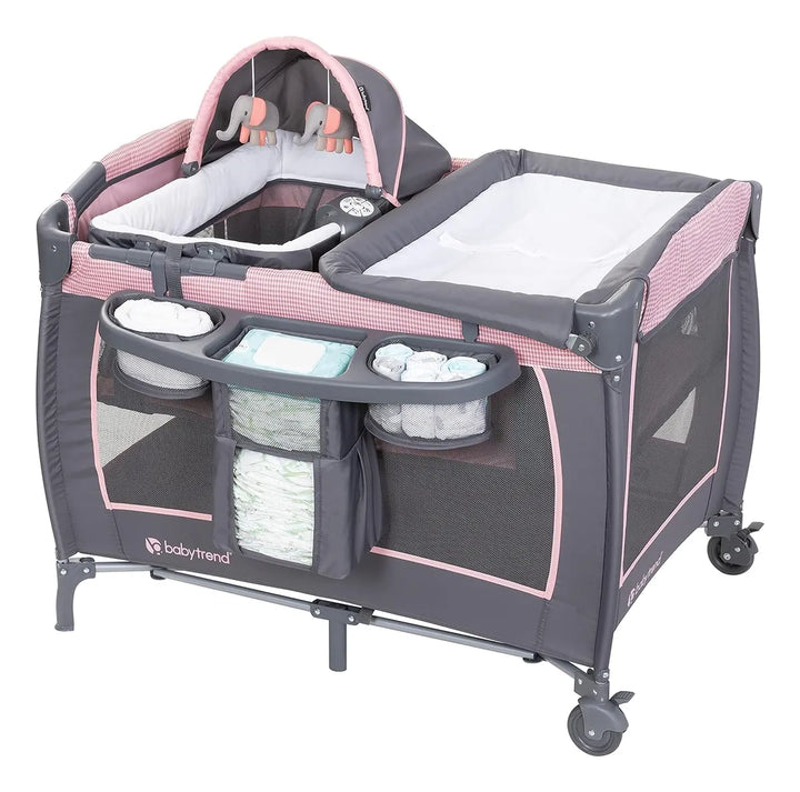 Sistema De Viaje Passport Cargo De Bambú Gris Con Moisés