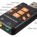 Tarjeta Audio Sonido 8.1 Usb Sound Adapter Channel