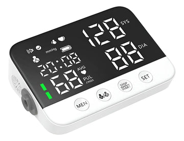 Kit De Salud Tensiómetro Recargable+termómetro+oximetro Blanco Con Negro