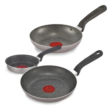 Set De Sartenes Imusa Talent 12, 18 Y 20cm Color Gris