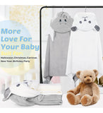 Preboun 2 Toallas De Bambu Con Capucha Para Ninos De 27.5 X