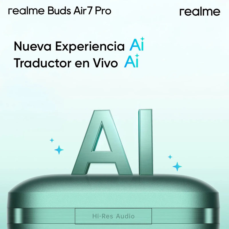 Realme Buds Air 7 Pro Audífonos inalámbricos in-ear color gris