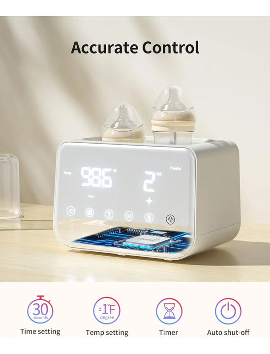 Grownsy - Calentador De Biberones Rapido 10 En 1, Control Pr