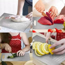 Tabla Cortar Alimentos Acero Inoxidable Antibacterial 30x20 Lisa