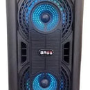 Parlante Bluetooth Portátil Cabina Sonido Fm Usb Micrófono Negro