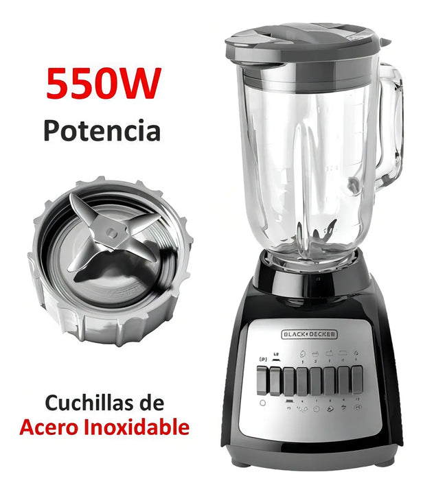 Licuadora Black And Decker Durapro 12 Vel Blbd210gr-mx Color Negro