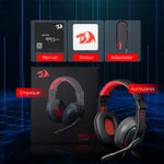Audifonos Gamer Redragon Ares H120 Rgb, Conector 3.5, Negro