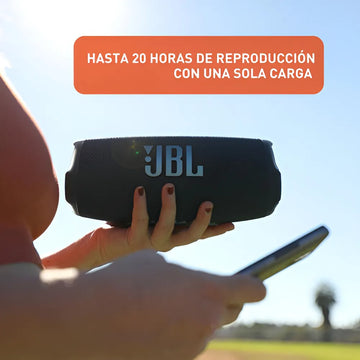 Parlante JBL Charge 5 Charge portátil con bluetooth waterproof azul