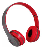 Fone de ouvido over-ear 5.0+EDR P47 rojo
