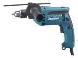 Taladro percutor atornillador eléctrico de 13mm Makita HP1640K 760W + accesorio con maletín de transporte