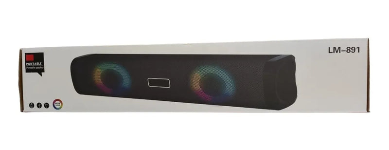 Parlante Altavoz Barra Sonido Bluetooth Usb Aux Portatil Diseño
