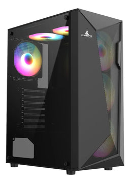 Gabinete Gamer Iceberg Flow D Negro Argb 4 Ventiladores Caja