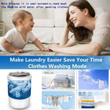 Mini Lavadora Portátil, Semiautomática Azul/blaco