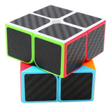 Cubo Rubik 2x2 Qiyi Fibra De Carbono Speed Cube + Base Regalo