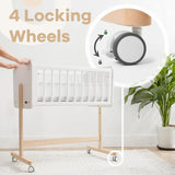 Cuna Lateral De Madera Comfy Cubs - Ultra Segura Y Elegante