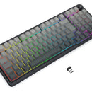 Teclado Redragon Eisa Max K686sp-rgb-max Gris Inalambrico Idioma Español Latinoamérica