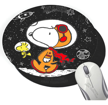 Pad Mouse Snoopy Peanuts Perro Caricatura 005 Negro