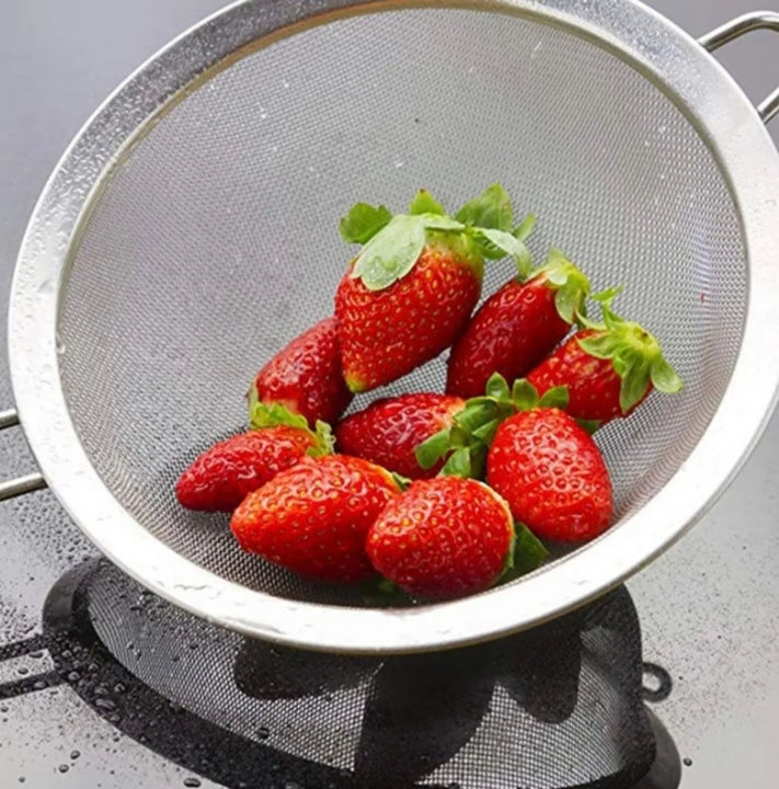 Colador Metálico Cernidor Acero Inoxidable Fritos