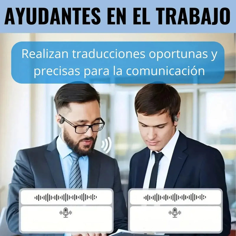 Auriculares Traducción Instantánea Conversación Tiempo Real Diseño 1