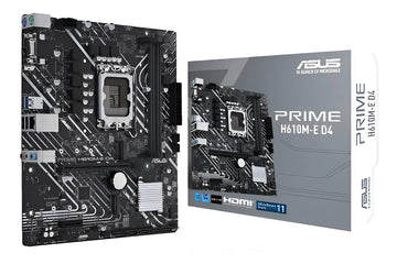 Motherboard Asus Prime H610m-e D4 Intel S1700 Ddr4 Acuario Color Negro