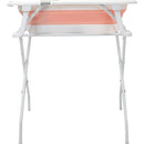 Bañera Plegable Con Soporte Y Cojín Stand Happy Baby Color Rosa