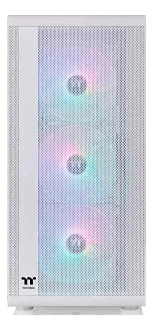 Caja Atx Thermaltake S200 Argb (blanco) + Fuente 650w Bronce Color Blanco