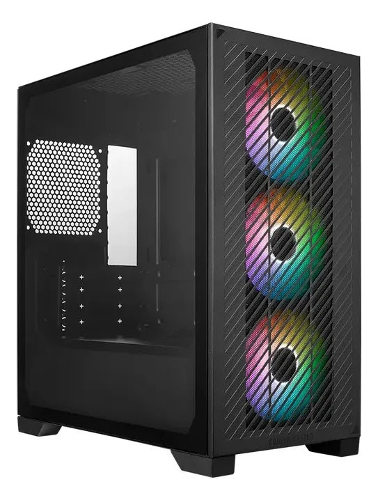 Gabinete Cooler Master Elite 301 Argb Micro Atx C/templado Color Negro