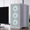 Gabinete Gamer Apnx C1 Blanco Maxima Calidad Alta Gama 4 Fan