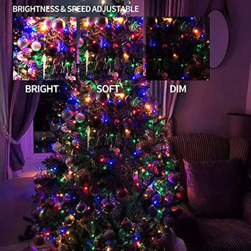 Luces Navideñas Cambiantes Dazzle, 33ft 100 Led Rgb Con Cont