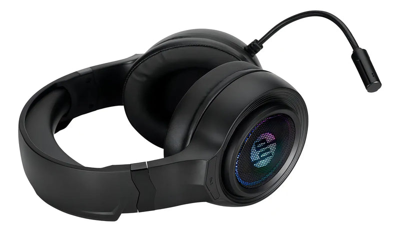 Auriculares HP Gamer DHE-8008u DHE-8008u negros con luz LED RGB