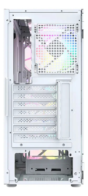 Chasis Gamer Xyz Airone 100 - Blanco , X6 Fans Argb